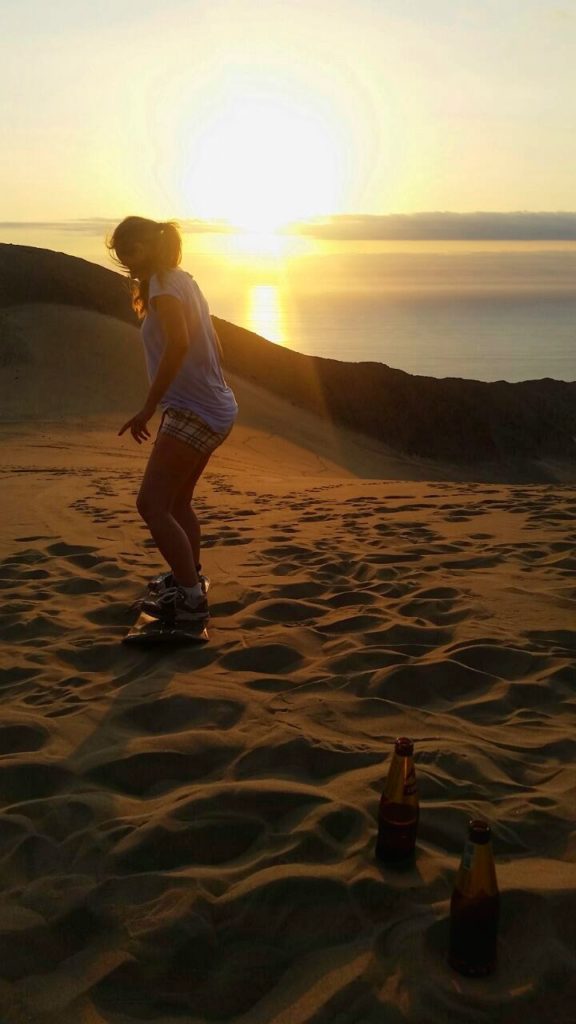 sandboarding in Atacama, Chile